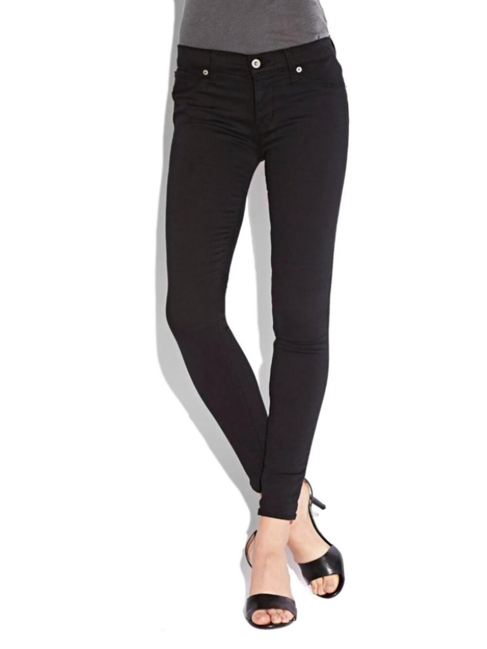 🇲🇽 Sz 25 Lucky Brand Brooke Bohemian Black Legging Jean